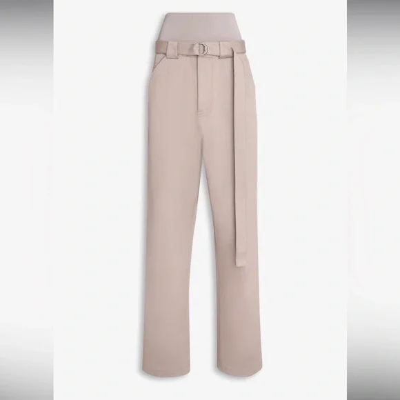 Alaia Cargo pants Stretch Cotton Garbadine Tan FR40 US8 NWT - Picture 2 of 7